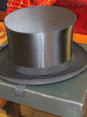 Opera top hat used, authentic 1920 with case