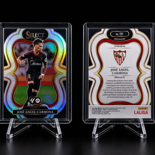 2025-26 Panini Select La Liga Soccer Jose Angel Carmona Mezzanine Silver Prizm Card