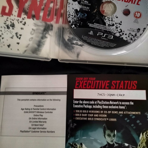 Syndicate PS3 game used, Executive Status Edition