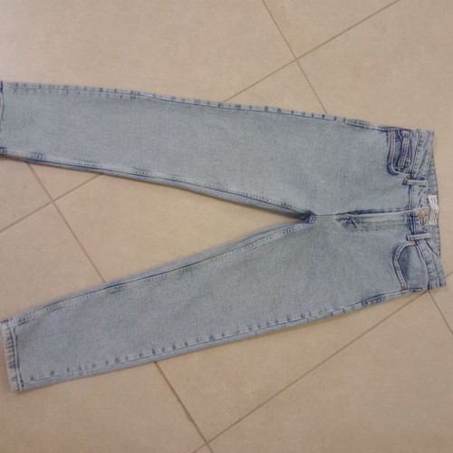 Stradivarius jeans size 40 used, white and blue