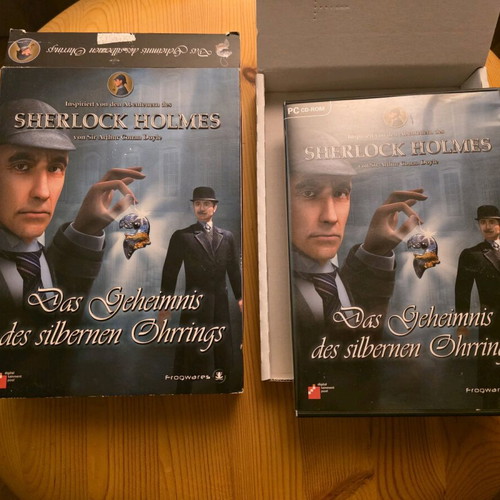 Sherlock Holmes Das Geheimnis des silbernen Ohrrings PC game like new Big Box