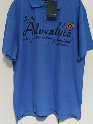 Blue Seven men's shirt new, size XL, blue