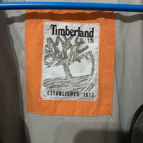 Timberland men's jacket like new, khaki with orange details, size M