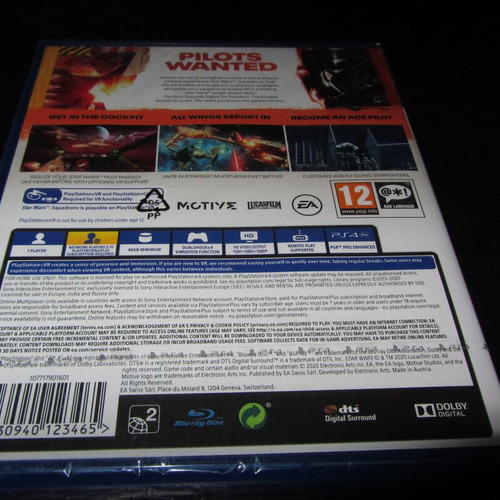 Star Wars Squadrons Sony PS4 new sealed