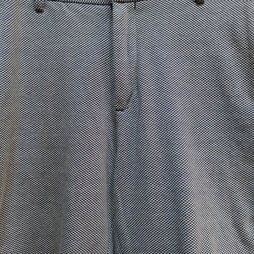 Zara checkered micro-motif bermuda shorts medium like new, white and blue