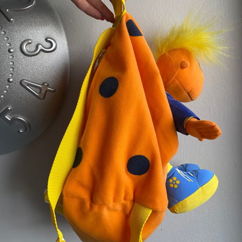 Tweenies Jake Puppet Plush Backpack 1998/1999 used, British TV show