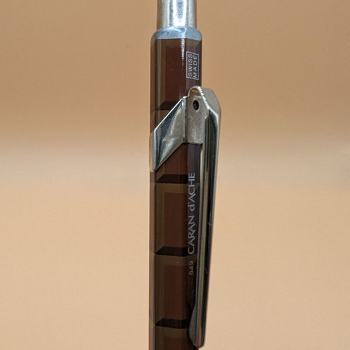 Caran D' Ache 849 Totally Swiss Chocolate ballpoint pen used
