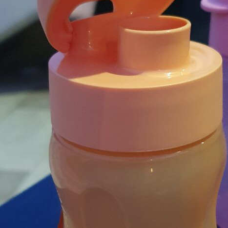 Tupperware bottle 350 ml with spout and strap, new, orange