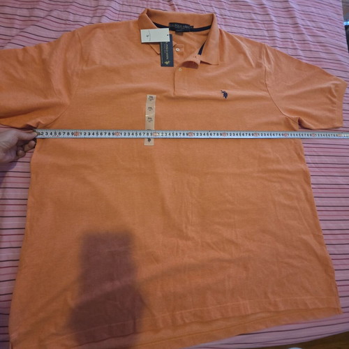 U.S. Polo Assn. men's polo shirt, orange, size 3XL