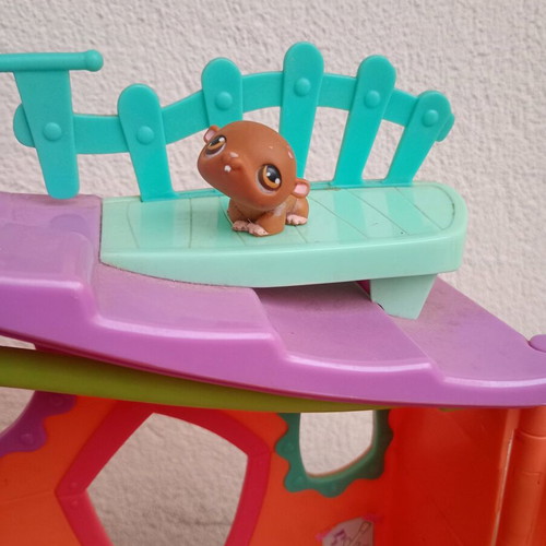 LPS Littlest Pet Shop 2007 Orange Club House Treehouse Playset