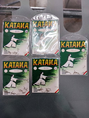 Αγκίστρια Japan Katana καινούργια, πακέτο 5 φακέλων, νούμερο 22