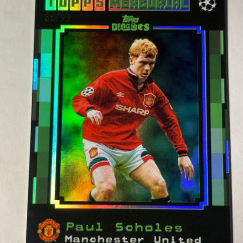 Paul Scholes Topps Decades 2025 Mercurial Manchester United card like new