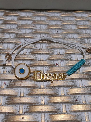 Grandma bracelet with macrame eye new, ideal for gift and baptism