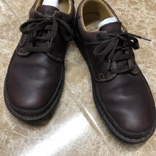 Clarks Nature II brown shoes used, size 45