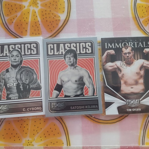 Panini Combat Anthology Lot of 3 Cards like new
