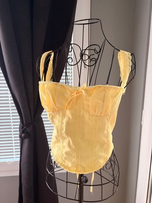 Summer top, yellow, size M