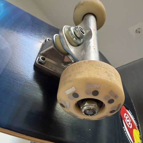 Plan B skateboard used with normal grip tape wear