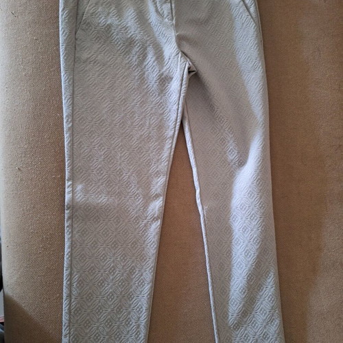 Benetton women's pants like new, gray, straight fit