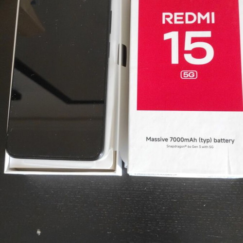 Κινητό τηλέφωνο Redmi 15 μεταχειρισμένο, μαύρο, Android