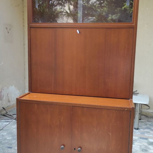 Bookshelf desk from 1982 like new, ideal for laptop use