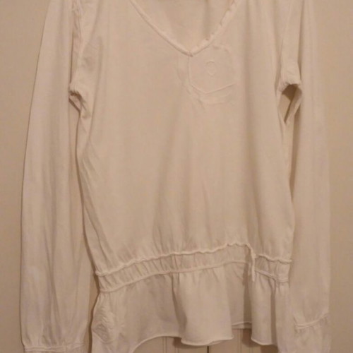 Toi&Moi blouse used, white cotton, size M