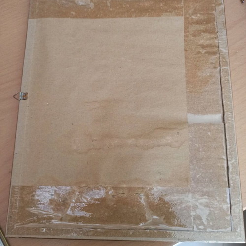 Wooden wall frame used, 24x27 cm