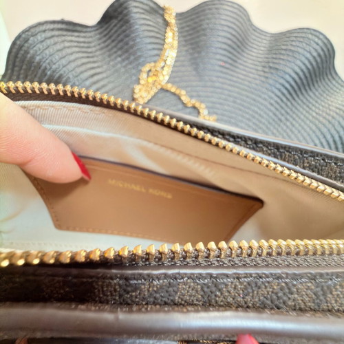 Michael Kors crossbody bag like new, brown and gold