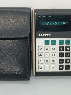 Lloyd's EH-8715 vintage calculator used, made in Japan