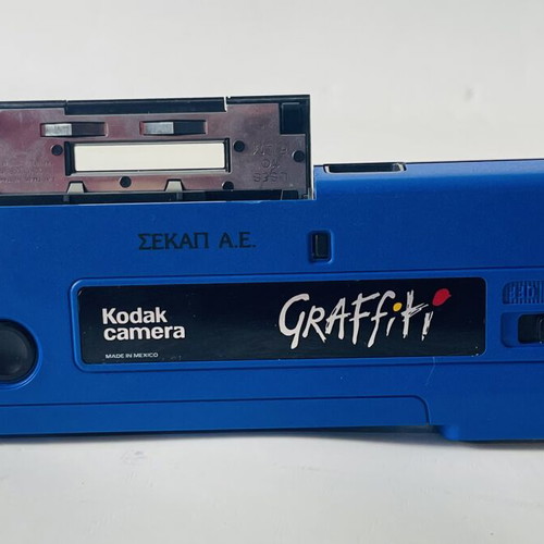Kodak Camera Graffiti vintage 110 film camera with flash used