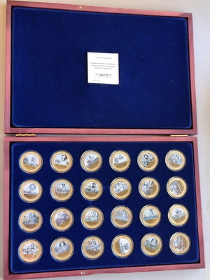 Great Explorers Collection, 24 commemorative medals/coins