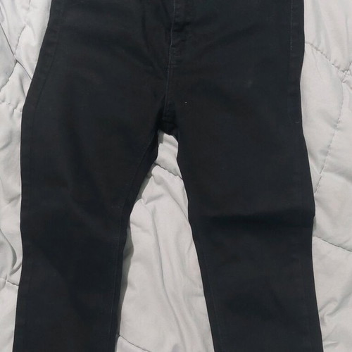 Stradivarius black super high waist skinny jeans like new, size 38
