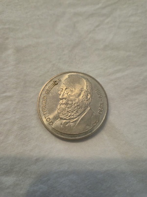 Swiss 5 Francs commemorative coin 1990 Gottfried Keller