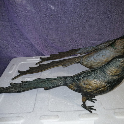 Gianniotika peacocks used vintage brass set of 3 pieces