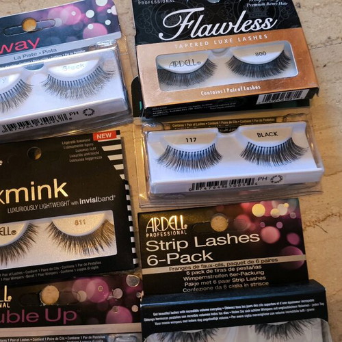Eyelashes new, various sizes and types