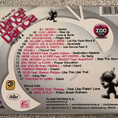 Dance Dance Dance Volume 4 CD used, electronic music