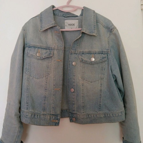 Denim jacket new, size L