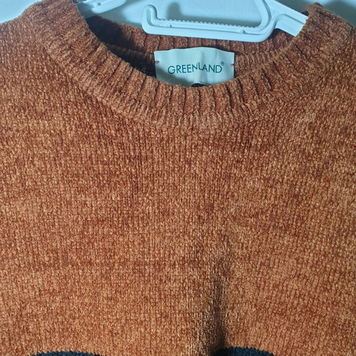 Creenland Chenille men's knitted sweater XL like new, multicolor