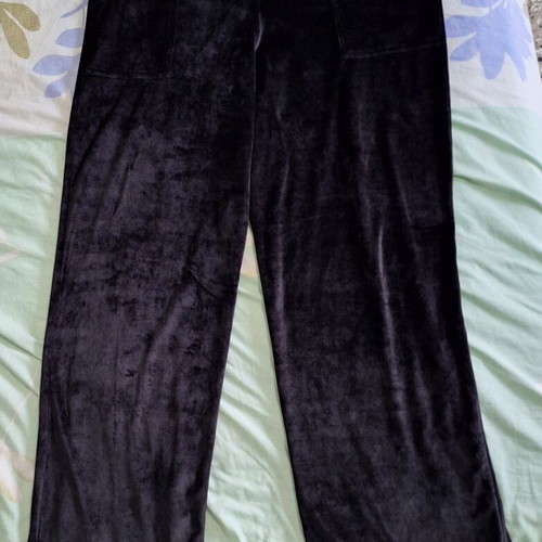 Velvet pants black XXL like new with pockets