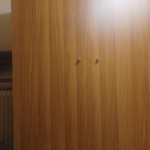 Clothing wardrobe new, 2 doors, 6 drawers, walnut color