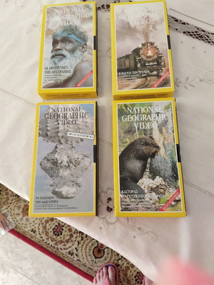 Βιντεοκασέτες National Geographic καινούργιες, πακέτο 4 ντοκιμαντέρ