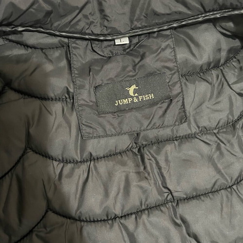Black lightweight puffer jacket Jump&Fish size L like new
