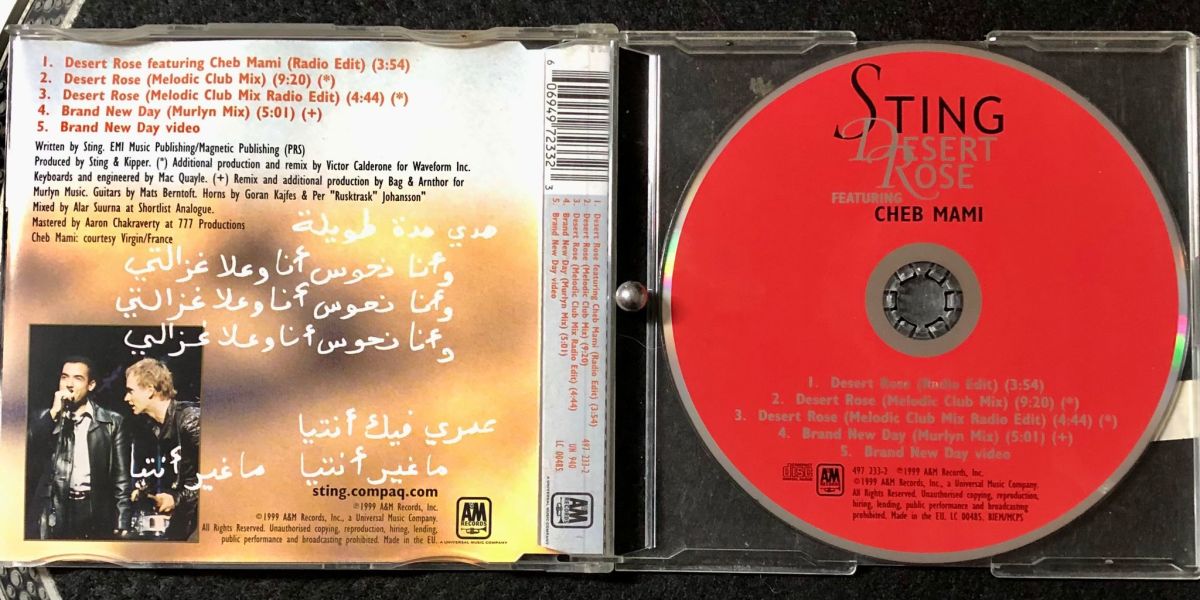 Sting Featuring Cheb Mami Desert Rose CD… - € 4,00 - Vendora.cy