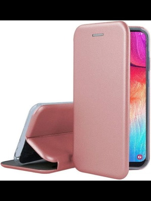 Θήκη Elegance Book ροζ χρυσό για Galaxy A20/A30 καινούργια