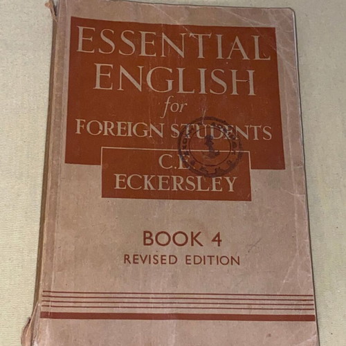 Essential English C.E. Eckersley Book4 μεταχειρισμένο από βιβλιοθήκη ΣΝΔ 1963