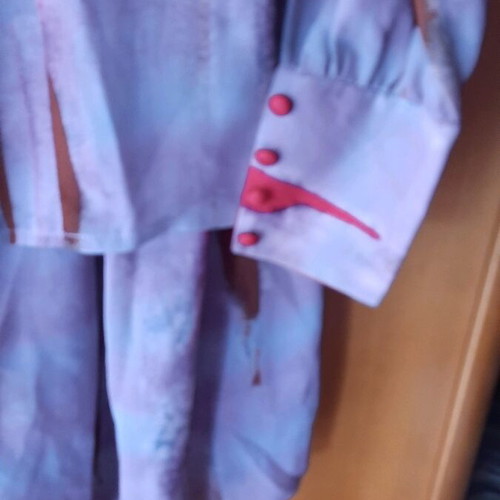 Vintage skirt and blouse set like new, crepe fabric
