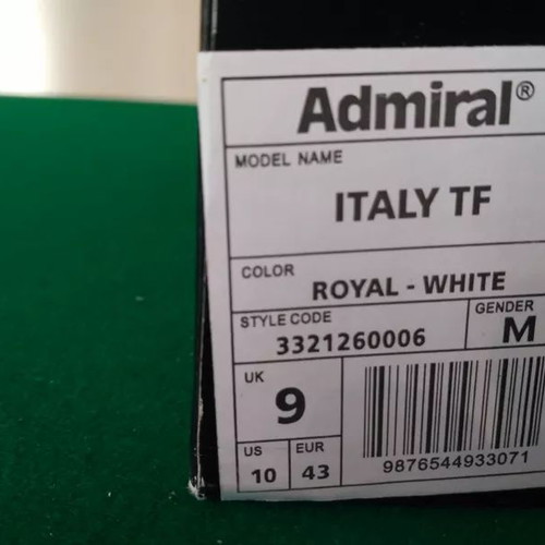 Admiral Euro Limited Edition sports shoes size 43 new, white and blue