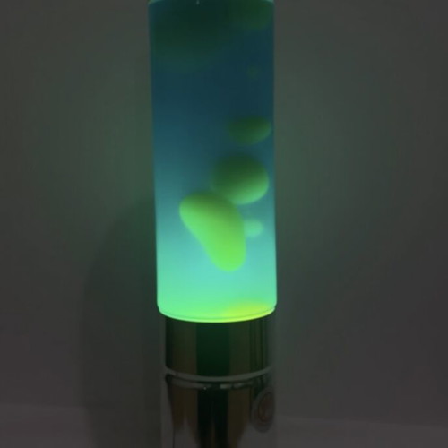 Lava lamp 43cm with green wax and blue liquid new