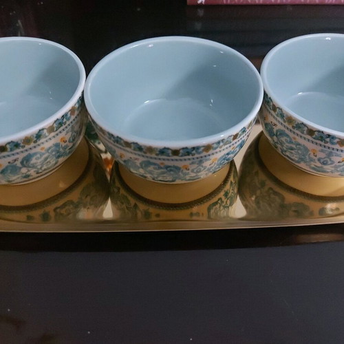 Tray with 3 bowls new set