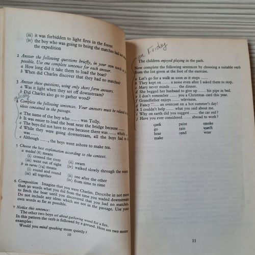Intermediate Comprehension Passages book used, Donn Byrne