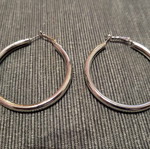 Silver hoop earrings new